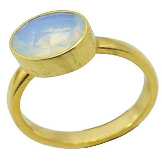                       6.25 Ratti Opal  Ring Gold Plated GLI LAB Certified Stone Opal  Ring For Unisex BY CEYLONMINE                                              