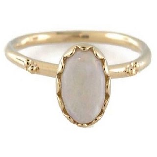                       Natural Stone Opal 7.25 ratti Stone Gold Plated Ring Unheated & Natural Stone Opal  Ring - CEYLONMINE                                              