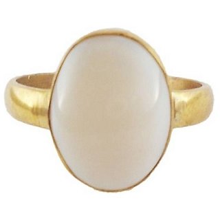                       Lab Certified Stone Opal Gold Plated Ring Unheated & Effective Stone Opal Adjustable Ring By CEYLONMINE                                              