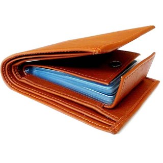 Ibex Men Tan Artificial Leather Wallet