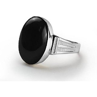                       Certified Stone Sulemani Hakik Silver Plated Ring For Astrological Purpose By CEYLONMINE                                              