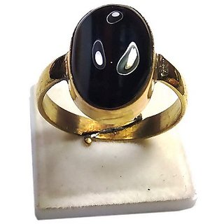                       Lab Certified Stone Agate GOLD Plated Adjustable Ring Original & Natural Agate Ring BY CEYLONMINE                                              