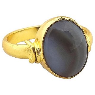                       Natural & Original Lab Certified  Stone Agate /Sulemani Hakik Gold Plated Ring By CEYLONMINE                                              