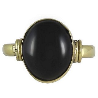                       Lab Certified Stone Agate/Sulemani 7.25 Ratti Gold Plated Ring For Astrological Purpose By CEYLONMINE                                              