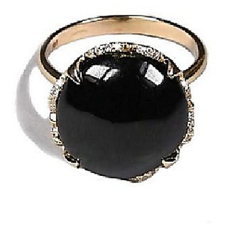                       Semi-Precious Stone Agate Gold Plated Ring Original & Natural Stone Ring By CEYLONMINE                                              