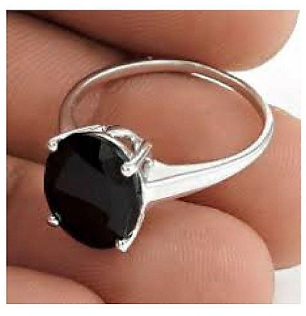 Jaipur Diamonds Sulemani Hakik 7.42 Carat 8.25 Ratti Gemstone Ring for Men  and Women (Black and White) : Amazon.in: Fashion