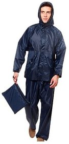 OMCY Bike/Scooter Water Proof Rain Suit With Hood-Blue