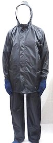 Sai Safety Bike/Scooter Water Proof Rain Suit with Hood - XL Size