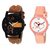 stylish multicolor leather strap party wear + formal + casual combo sett of two for boys and girls 001 Watch