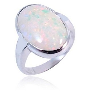                       Opal Silver Plated Ring Original  Lab Certified Stone Opal Ring By CEYLONMINE                                              