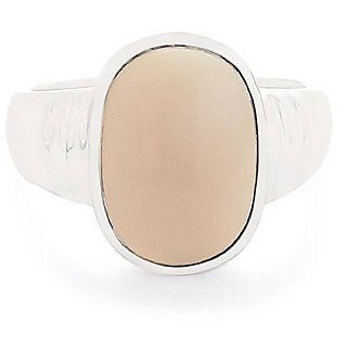                       Semi-Precious Stone Opal Silver Plated Ring Original  Natural Stone Ring By CEYLONMINE                                              