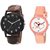 stylish multicolor leather strap party wear + formal + casual combo sett of two for boys and girls 003 Watch