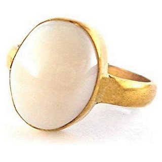                       Opal Stone Ring Unheated  Effective Stone Opal Gold Plated Ring By CEYLONMINE                                              