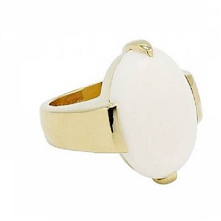                       Astrological Stone Opal Gold Plated Ring Unheated & Untreated Stone Opal Ring By CEYLONMINE                                              