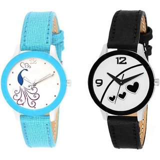                       HRVNew Fashion Lifestyle Queen Analog Watch Sett Of Two For Girls and Women 037 Watch                                              