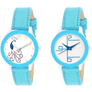                       HRV women multi leather combo watch                                              