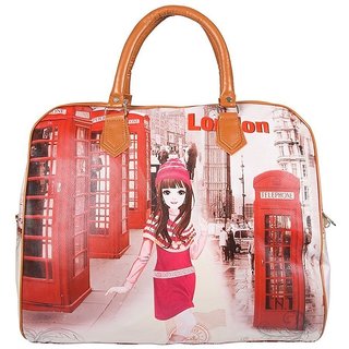 Women Elegant Handheld Digital Print Casual Hobo Shopping Carry Hand Bag