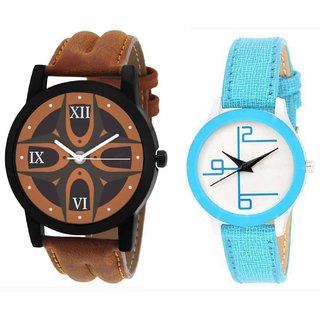                       HRV couple leather watch                                              