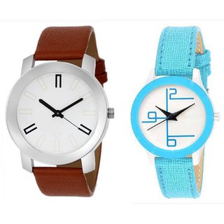                       HRV couple leather watch                                              