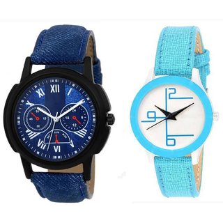                       HRV couple leather watch                                              