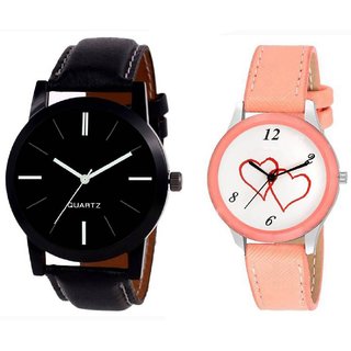                       HRV couple leather watch                                              