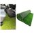 PVC Artificial Grass Car Floor Foot Mats 2x 9 inch (Green) Standard Size for All Cars