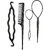 BELLA HARARO Juda Maker+ Heart shape donut + Braid maker + Hair Styling Tool Combo Hair Accessory Set  (Black)- 7Pcs