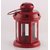 Satya Vipal Iron Red Colored Hanging Decorative T Light Holder/Lantern with T-Light Candle