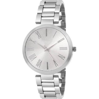                       HRV Silver dial stainless steel professional watch for women Watch - For Girls                                              