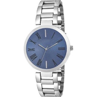 HRV Blue Shineble Dial Stainless Still Strap RichLook Women Watch - For Girls HRV Blue Shineble Dial Stainless Still Strap RichLook Women Watch - For Girls