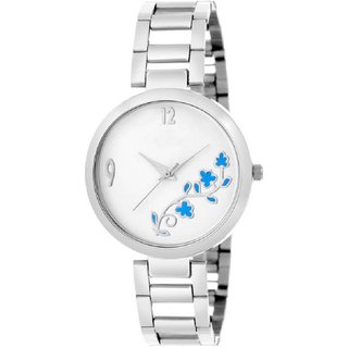 HRV Silver Shineble Dial Stainless Still Strap RichLook Women Watch - For Girls HRV Silver Shineble Dial Stainless Still Strap RichLook Women Watch - For Girls