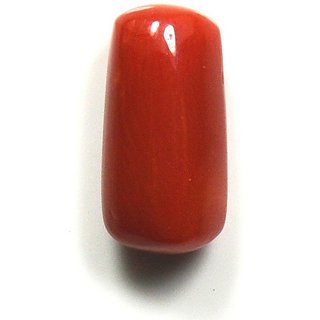                       Original Red Coral 8.50 Ratti Coral Stone Certified  Natural Moonga Stone By CEYLONMINE                                              