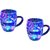 De-Ultimate (Pack oF 2) Beer Mug/Cup With Magic Inductive Rainbow Color 7 Led Flashing/Changing Liquid Activated Lights