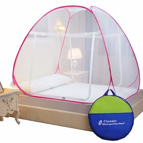 Classic Mosquito Net Foldable Flexible for Double BedKing Size - PINK