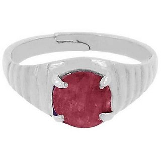                       Natural Ruby/manik  Silver Plated Ring Unheated  Effective Stone Ring By CEYLONMINE                                              
