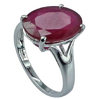                       CEYLONMINE- Natural Ruby Stone Ring/Anguthi Unheated & Original Stone Ring For Astrological Purpose                                              
