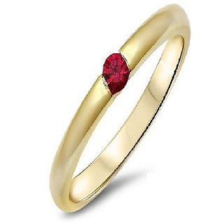                       Original Ruby Ring Lab Certified Stone Manik/Ruby Ring Gold Plated For Astrological Purposen By CEYLONMINE                                              