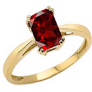                       Natural 7.25 ratti Ruby Stone Gold Plated Ring Precious  Beautiful Ring By CEYLONMINE                                              
