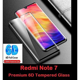                       6D Premium Tempered Glass Compatible with Redmi Note 7/Note 7 Pro                                              