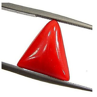                       Red Coral 6.25 Ratti Gemstone Natural Coralmoonga Stone By Ceylon                                              