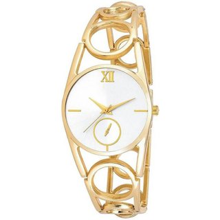                       HRV women gold chain metal watch                                              