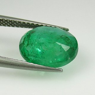                       Emerald/Panna Stone 7.25 Ratti Precious Loose Panna Gemstone Unheated  Untreated Emerald Stone By CEYLONMINE                                              