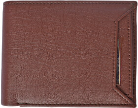 Sunshopping Men's Brown Synthetic Leather Wallet