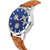 HRV Blue Dial CORNOGRPH LOOK AND LATEST Brown Belt FASHION Watch