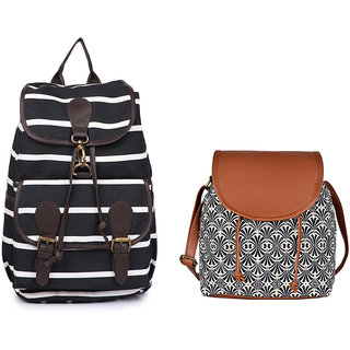Marissa Backpack with Sling Bag Combo for Women  Girls
