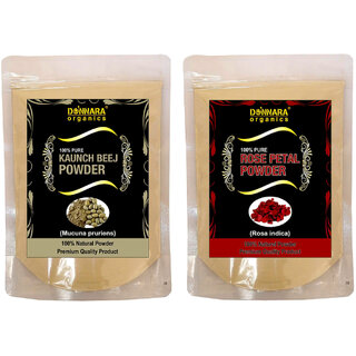                       Donnara Organics 100% Pure Rose Petal Powder Face Pack                                              