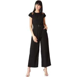 Miss Chase Women's Black You Decide Today Belted Jumpsuit