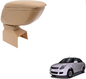 Auto Addict Car Armrest Console Beige Color For Maruti Suzuki Old Dzire