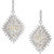 92.5 Sterling Silver Cubic Zirconia Studded Multicoloured Kite Pendant Earrings Set for Women and Girls