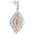 92.5 Sterling Silver Cubic Zirconia Studded Multicoloured Kite Pendant Earrings Set for Women and Girls